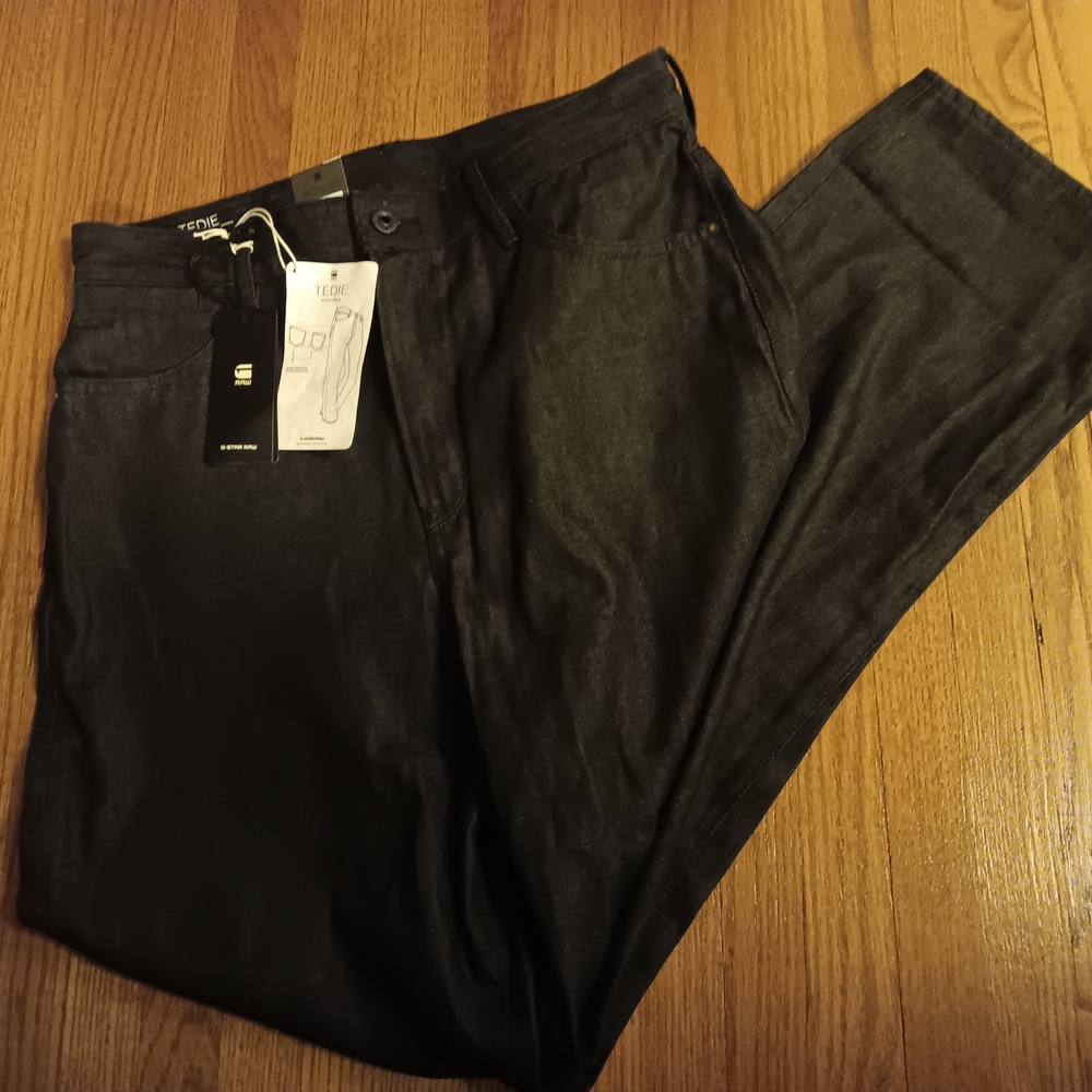 G-Star Ultra High Staight Legs Women's Black Pants